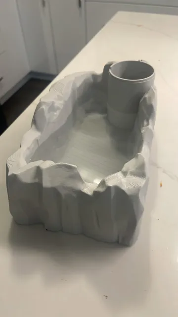 Modelo para impresión 3D: misty rock terrarium holds water — vista de referencia 4