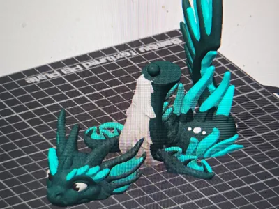 Cute Dragon with Movable Wings