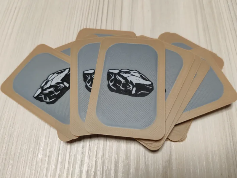 Settlers of Catan - Ore/rock card
