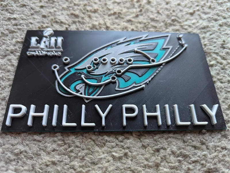 Philly Special Super Bowl 52 Postcard Art