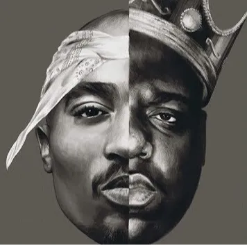 Rap Royalty - 2Pac and Biggie - Hueforge