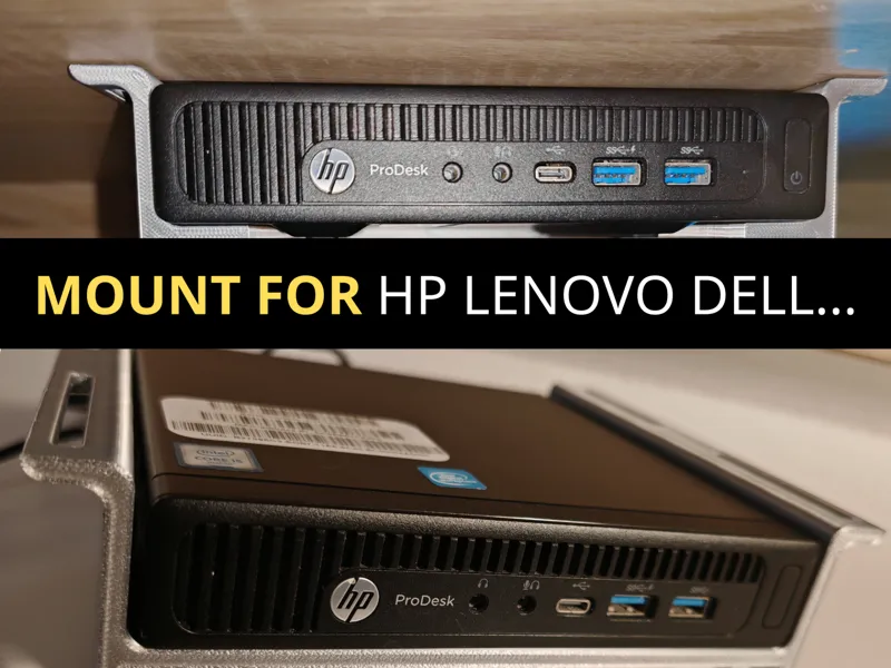 HP ProDesk | Dell  Optiplex  Mini Under-Desk Mount