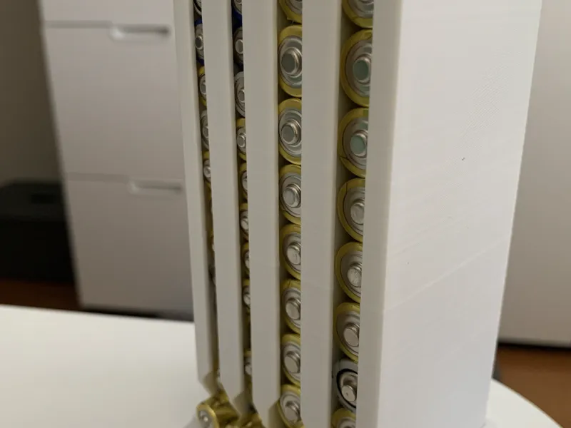 Vertical Battery Holder/Dispenser AA & AAA