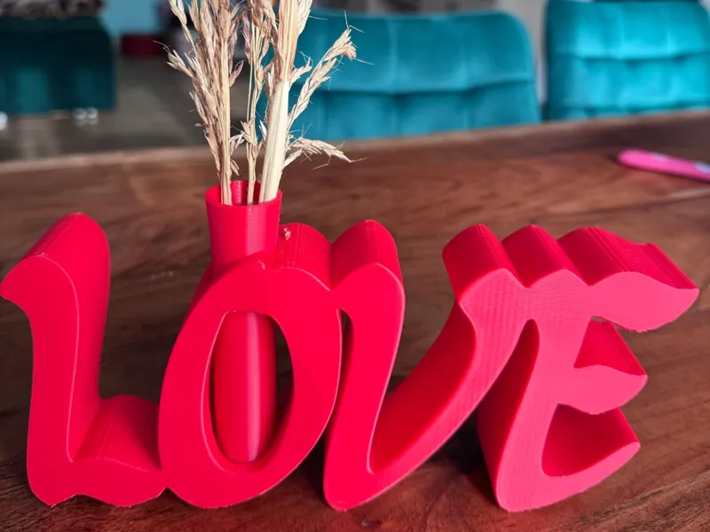 Valentines Day Love vase
