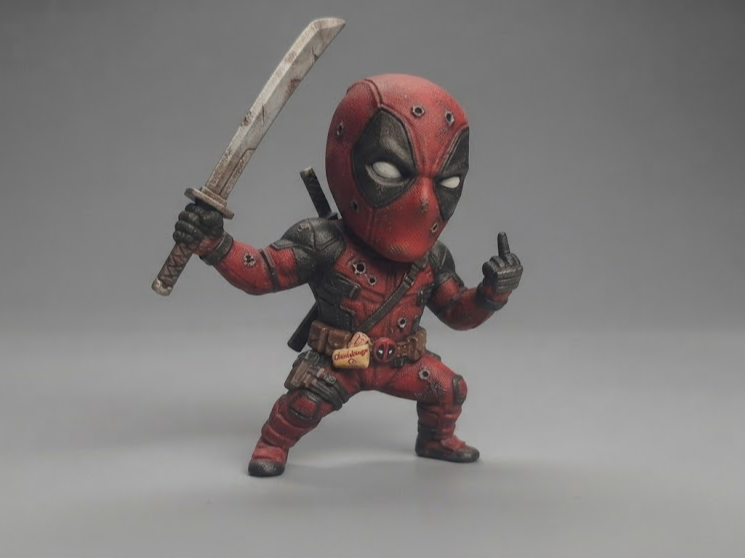 Chibi Deadpool Figurine 3D model