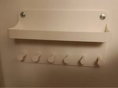 Simple key hanger and shelf