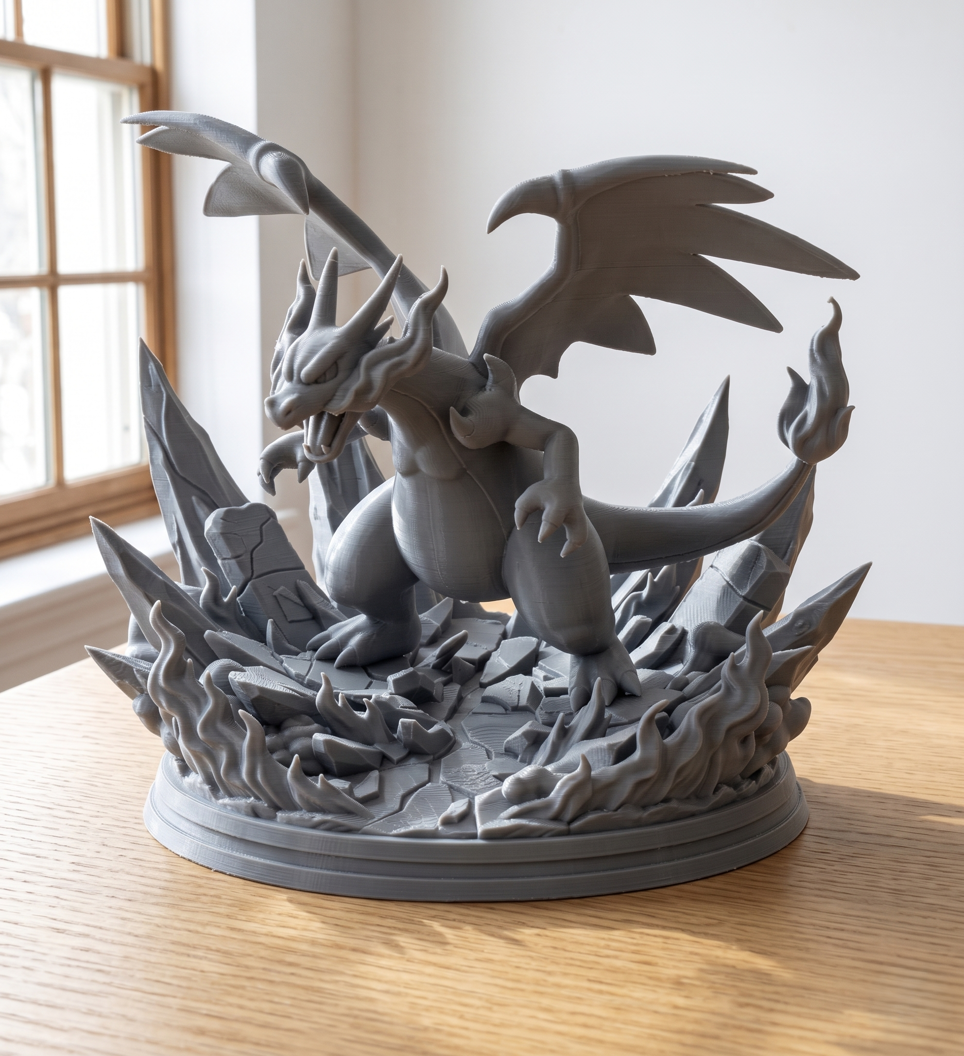 Miniatura 1 do modelo 3D Mega Charizard X Epic Display Figure