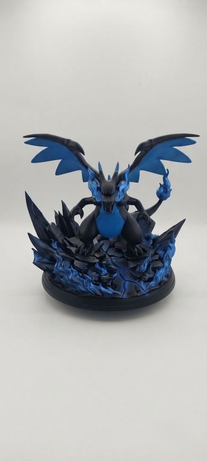 Miniatura 2 do modelo 3D Mega Charizard X Epic Display Figure