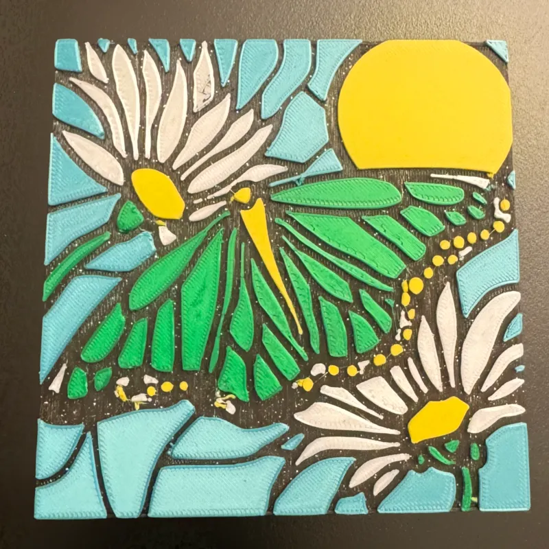 Butterfly Stained Glass Coaster