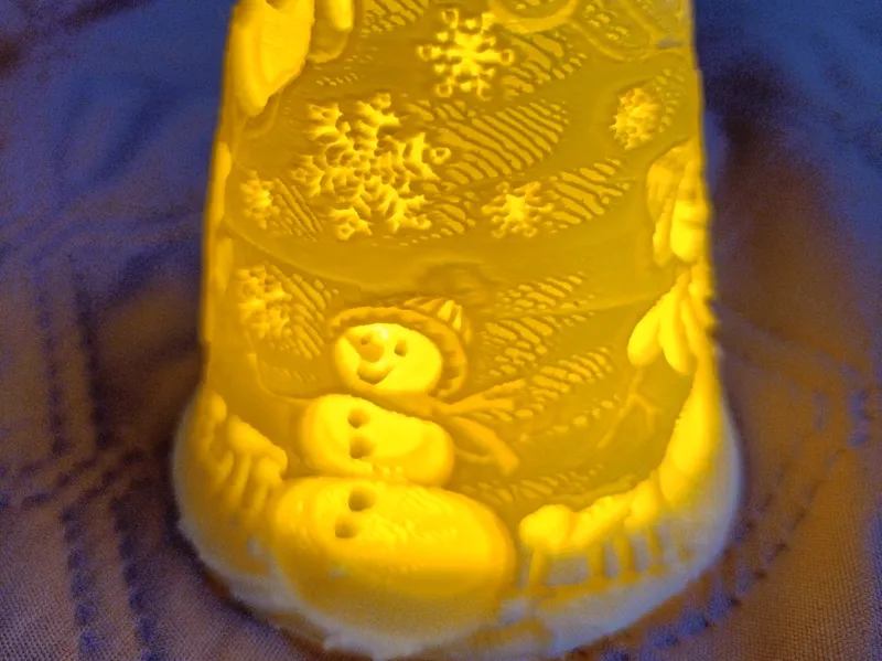 New Year's  bell with tea candle №2