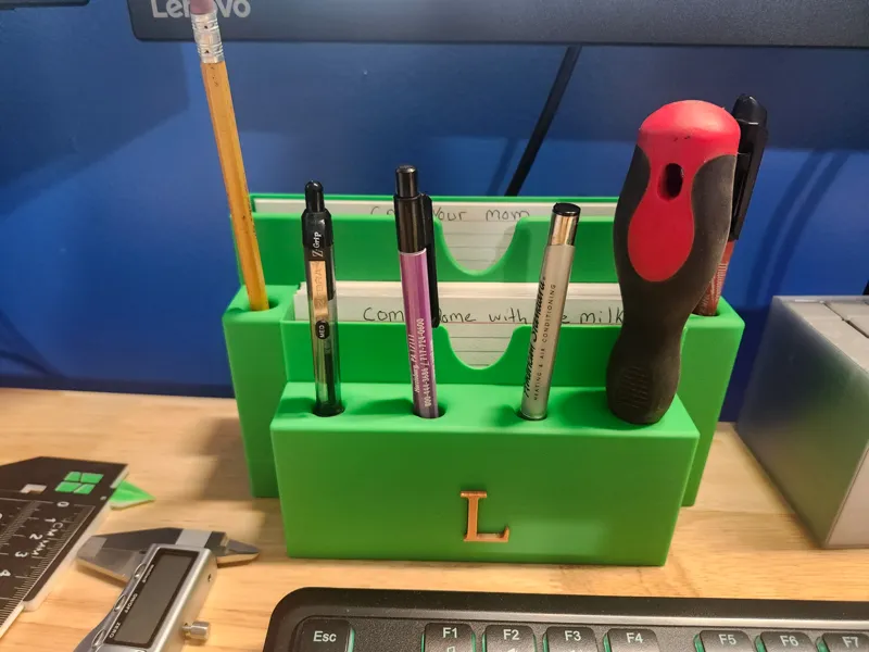 Index Card/Pen Organizer