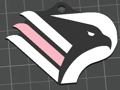 Palermo new logo edgeless keychain