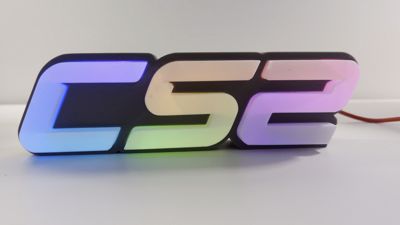 CS2 Logo Light Box Counter Strike 2 Logo Sign RGB