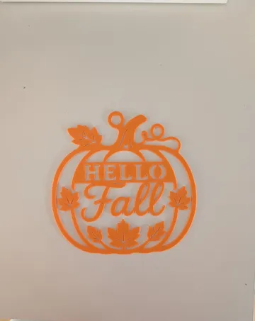 Adorno temático: Hello Fall Pumpkin Wall Decor — vista de referencia 3