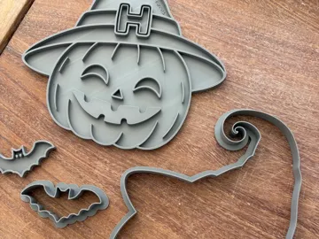 Cortador para modelado: Halloween Pumpkin Witch – Clay Cutter & Stamp Set — vista de referencia 3