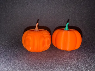 Pumpkin decoration without groove pattern