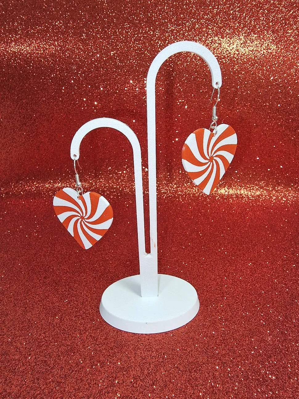 Candy heart earrings view 3