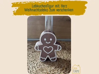 Gingerbread figure with heart – Christmas decoration