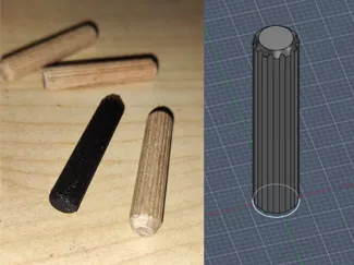 Parametric Wooden Dowel Generator