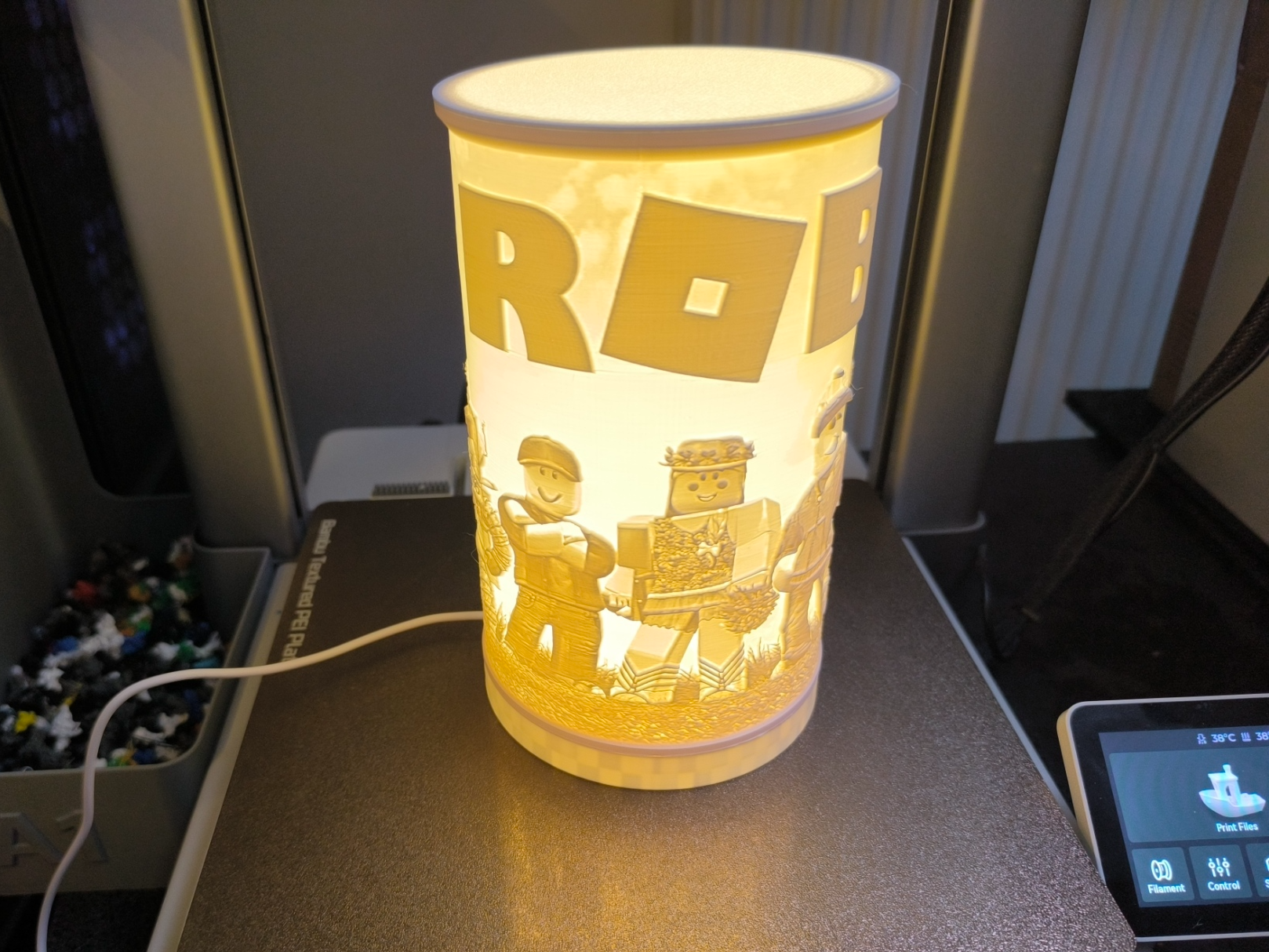 Roblox lithophane led lamp 001