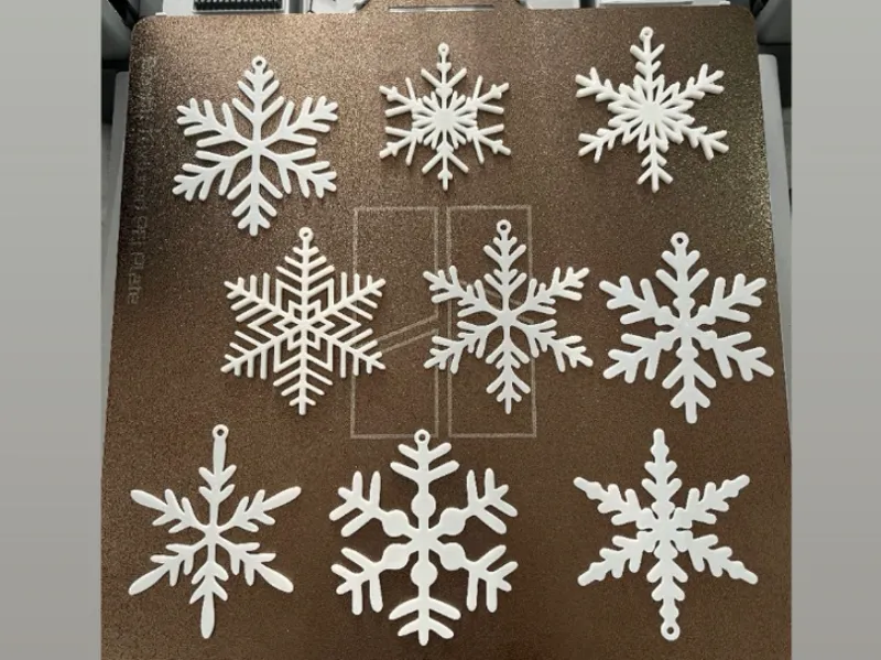 Printmas Weihnachtsschmuck-Set Schneeflocken