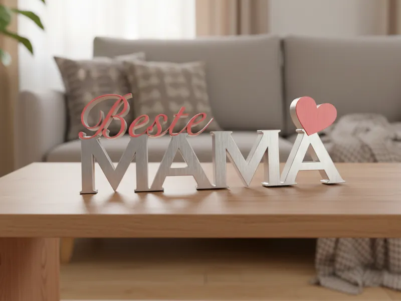 Beste Mama – Modernes Deko Schild 