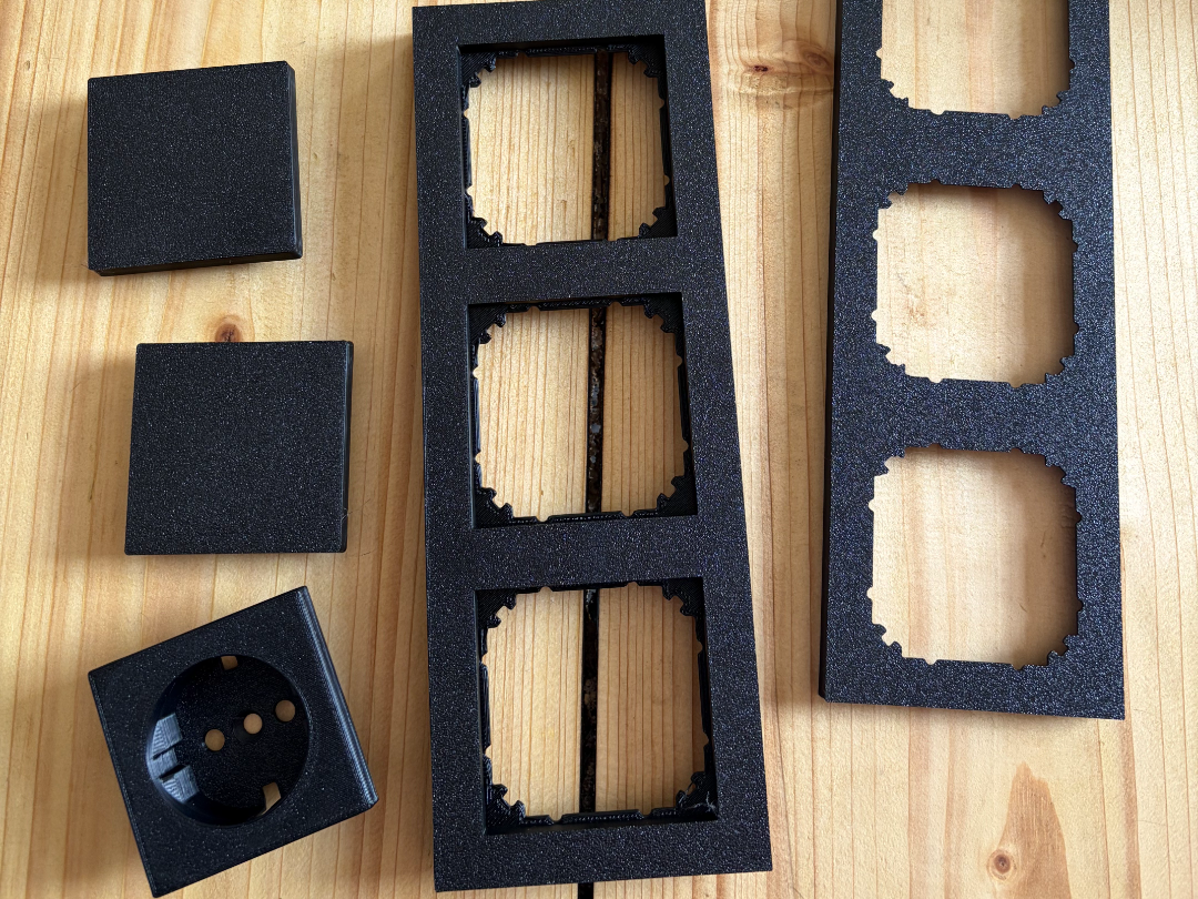 Merten 10mm Frame Set Shelly/Smart Home Extension