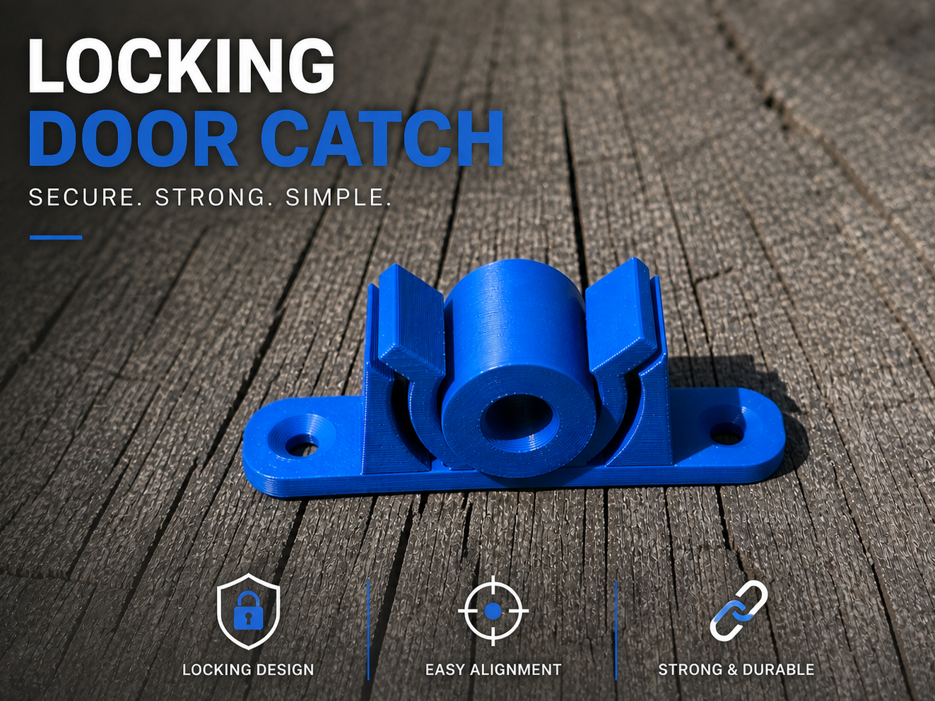 Locking Door Catch – Simplified Version