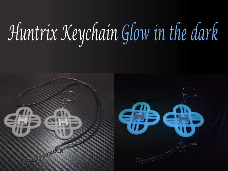 Huntrix Logo Glow in Dark / Keychain -  necklace