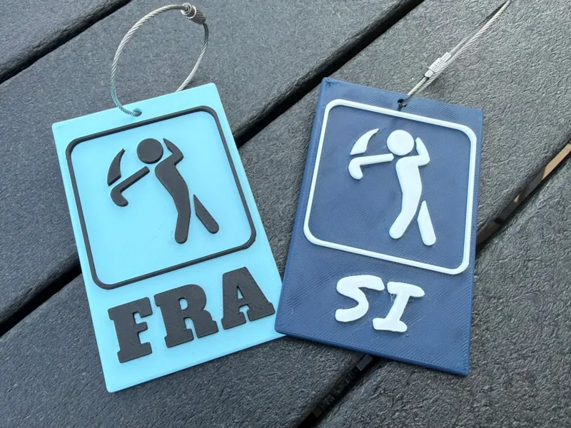 Customizable Golf Sports Bag Tag
