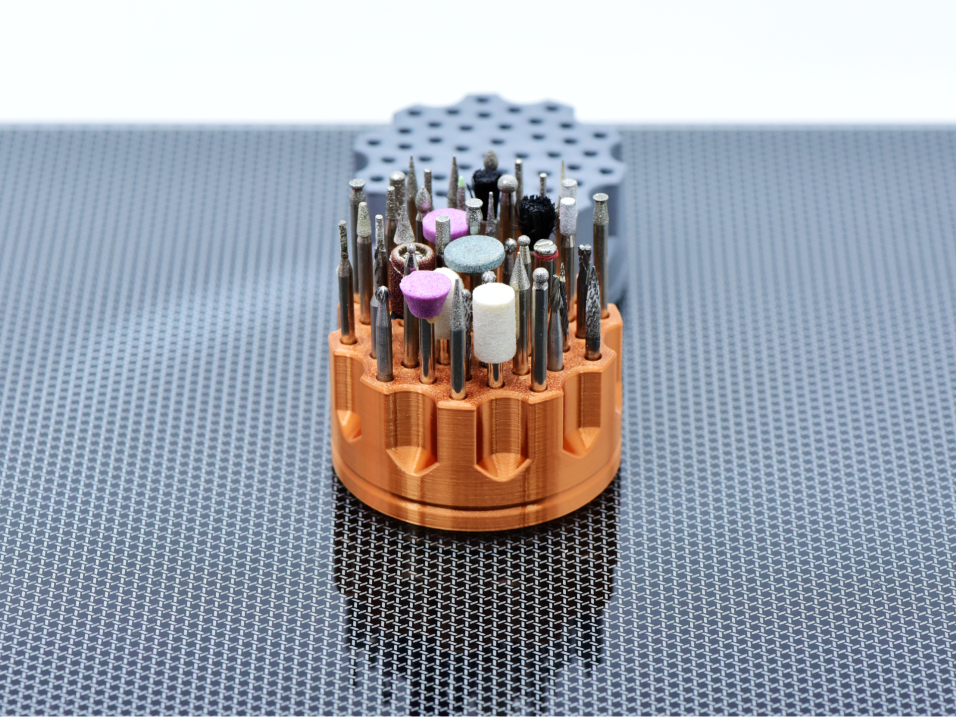 Miniatura 1 do modelo 3D 打磨头收纳座