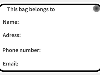 Bag tag custom