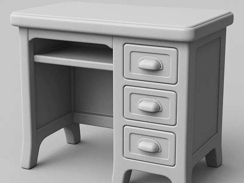 desk for a dollhouse or diaroma ect