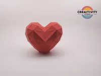 Cœur low poly Saint-Valentin — photo 2