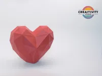 Cœur low poly Saint-Valentin — photo 3