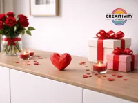 Cœur low poly Saint-Valentin — photo 1