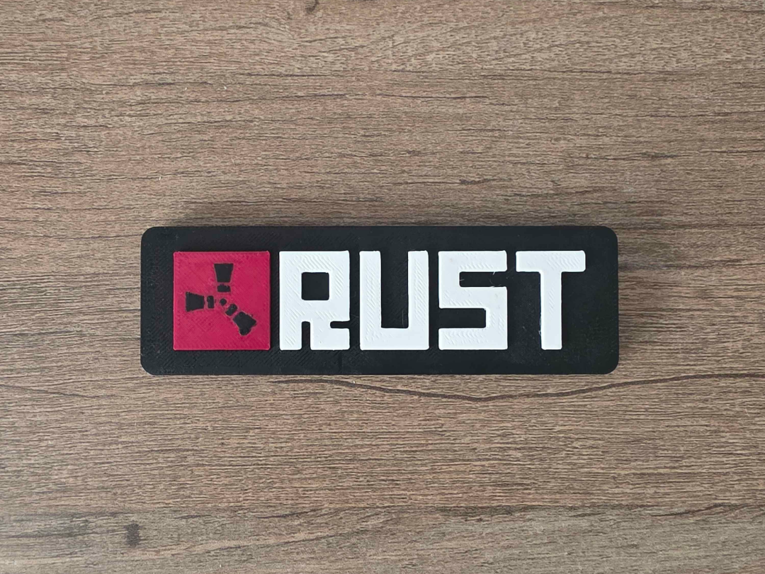 Rust Game Logo Sign