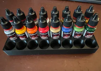 Gridfinity Bin for Vallejo paints x24 5x2