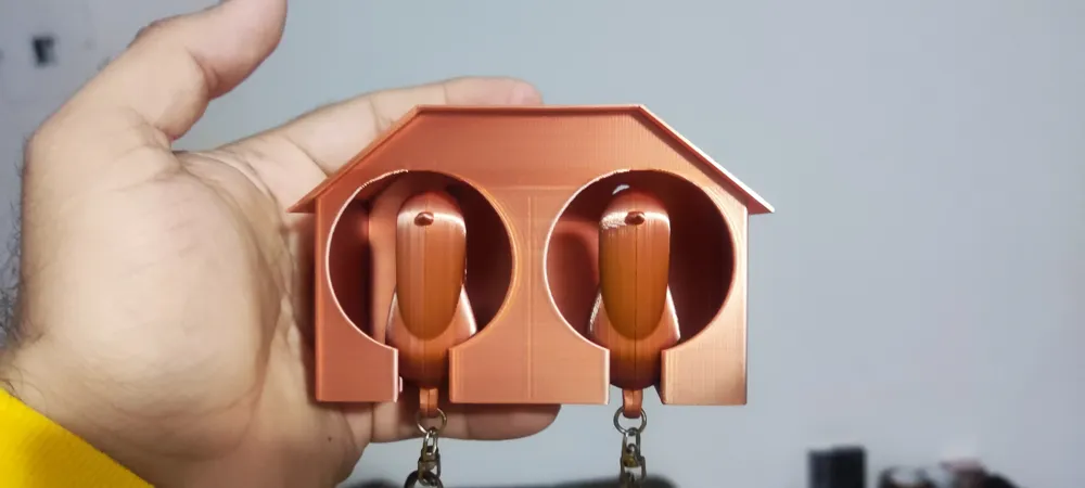 Double Birdhouse Key Holder Remixed by pinf99 - MakerWorld