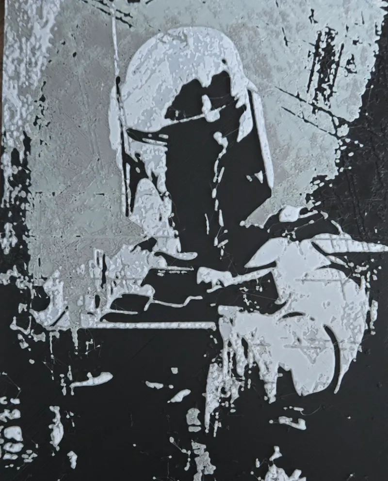 Boba Fett Scratch Painting