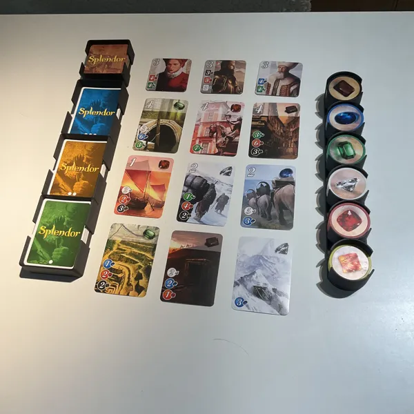 Rangements pour Splendor (jetons & cartes)