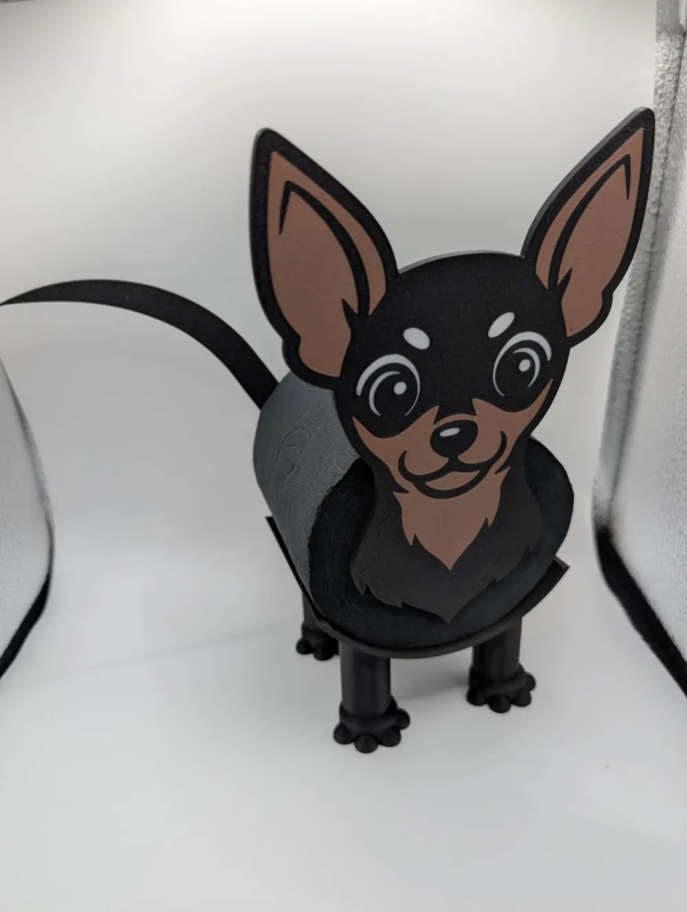 Prague Ratter Toilet Paper Holder Dog - Free 3D Print Model - MakerWorld