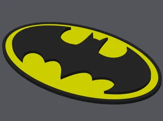 ESCUDO BATMAN EN BICOLOR
