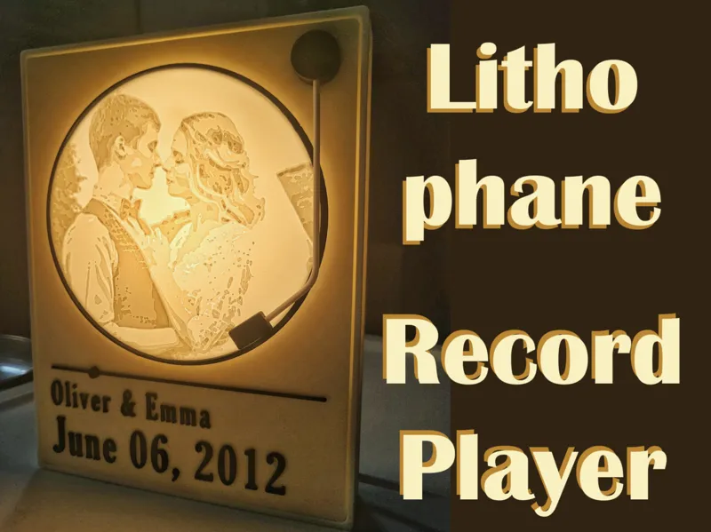 Lithophane Record Player - LED Kit 001