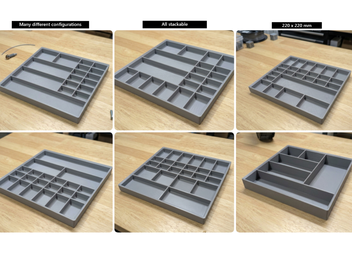 Stackable Small Parts Trays - Many configurations!