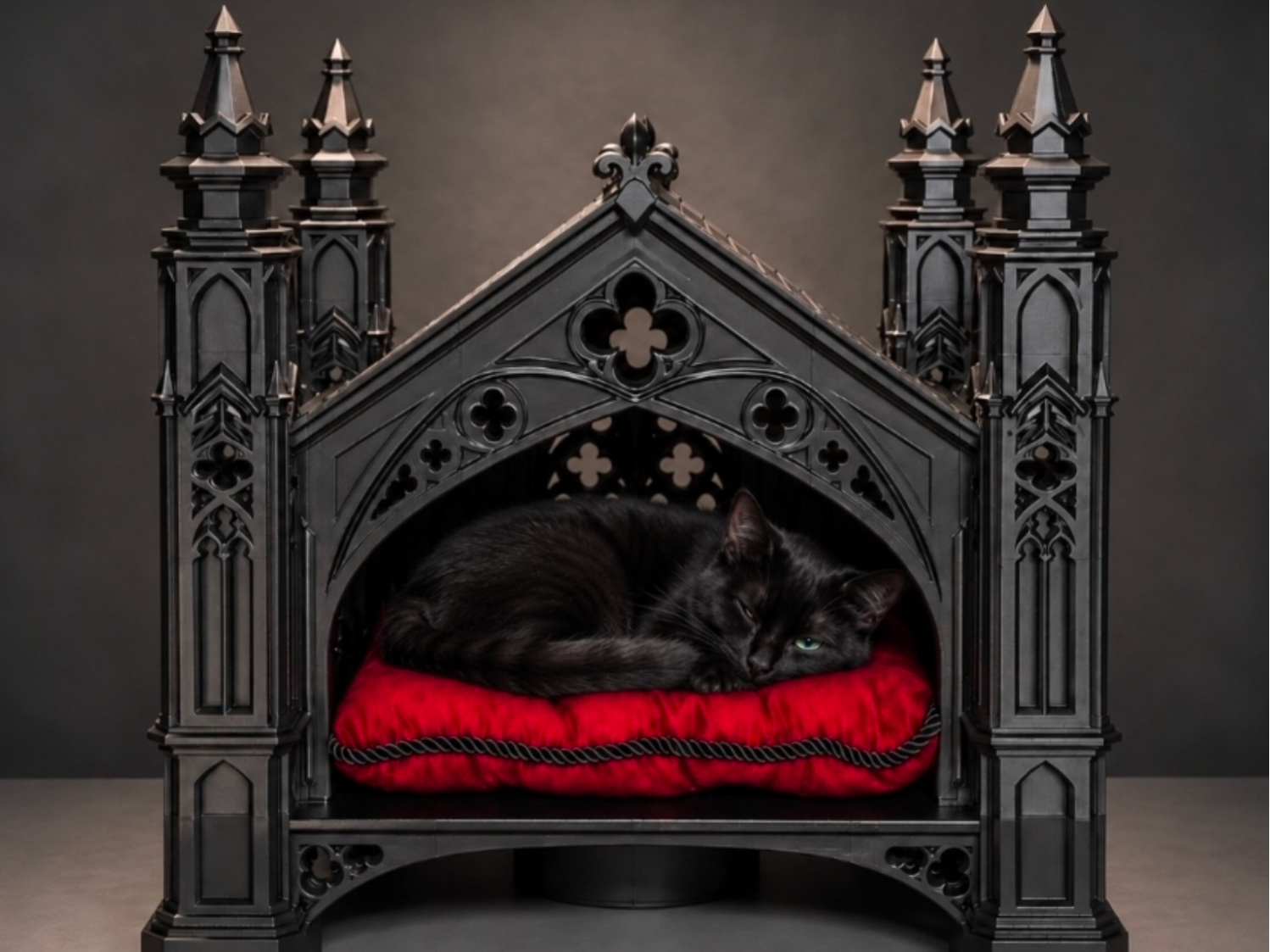 Gothic Cathedral Cat Bed Gothic Pet House - 1