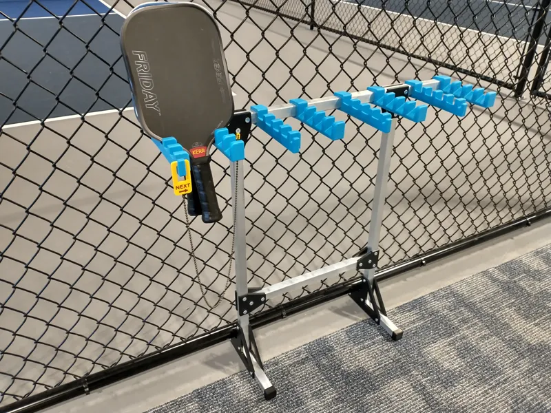 Pickleball Paddle Rack
