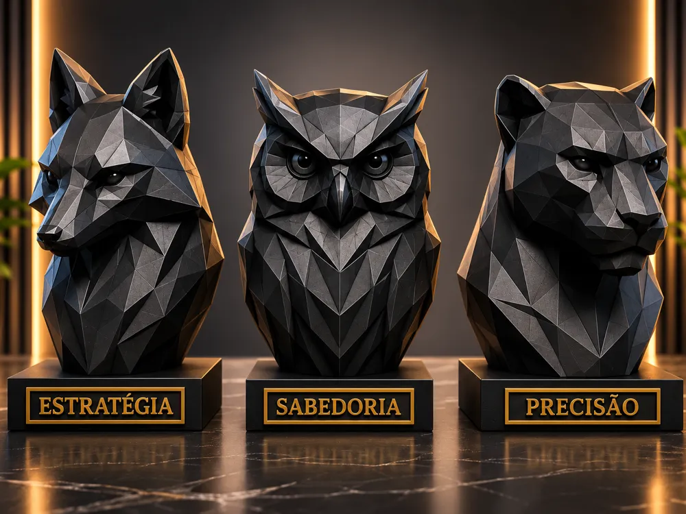 Figura decorativa: Kit Decoração animais Escultura. Referencia del modelo original.