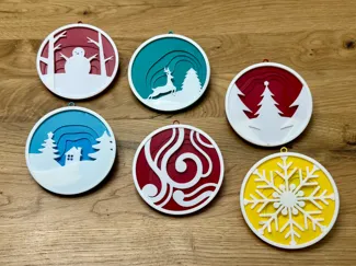 3D Christmas ornaments