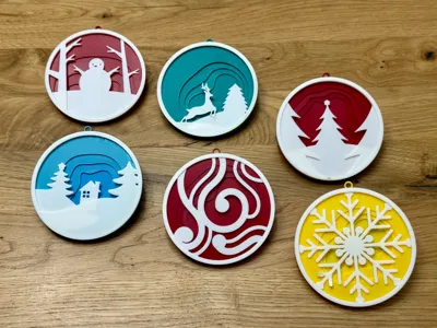 3D Christmas ornaments